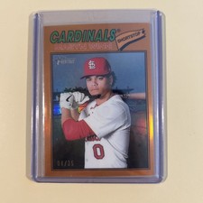 2026 Topps Heritage Masyn Winn Orange Chrome Refractor /25 Cardinals Insert