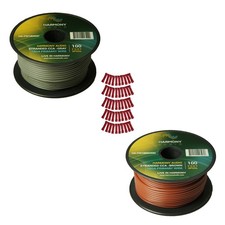 Harmony Car Primary 18 Gauge Power or Ground Wire 200 Feet 2 Rolls Brown Gray
