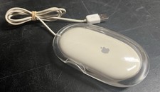 Vintage Apple Pro Wired USB Mouse M5769 Clear Shell, Mac Compatible, Nice, Clean