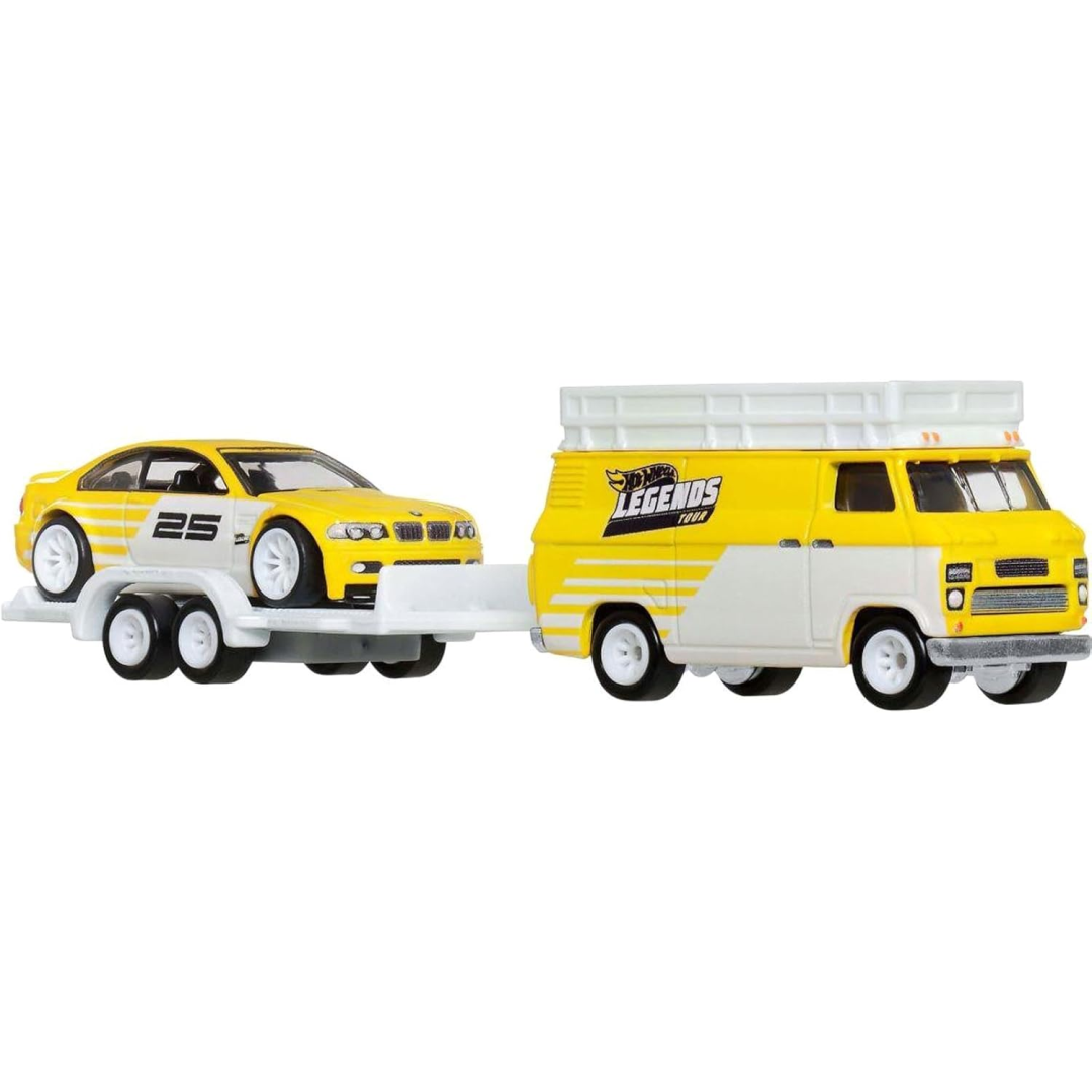 Hot Wheels Car Culture Team Transport BMW M3 and Rally Hauler New
