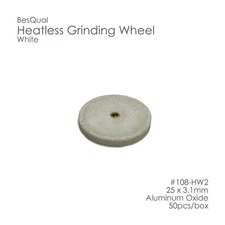 Meta BesQual Dental Lab Unmounted Heatless Grinding Wheels White #2 Box/50