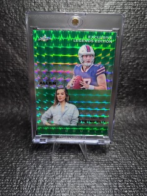 Josh Allen / Hailee Steinfeld 2024 Leaf Metal Dual Mosaic /5 RC Bills
