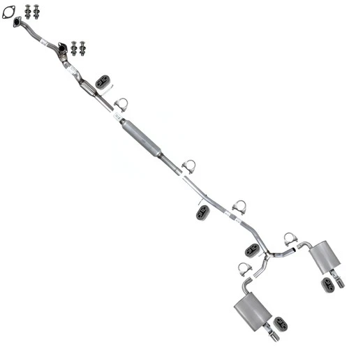 Stainless Steel Manifold Back Exhaust Kit fits: 2016-2019 Ford Explorer 3.5L