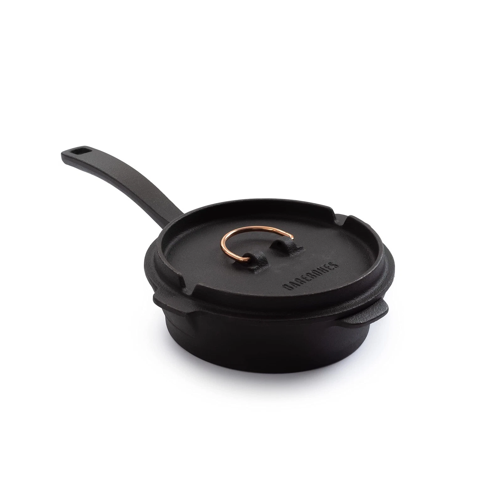 6-Inch All-In-One Cast Iron Skillet Set- Skillet with Cast Iron Dutch Oven St...