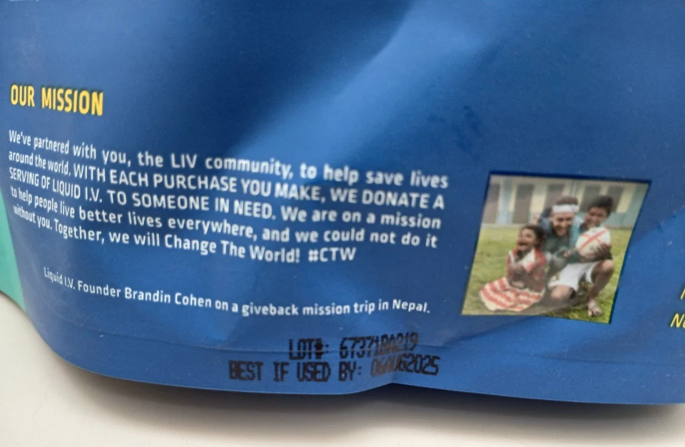 Liquid I.V. Multiplicador de Hidratación Piña Colada Paquete 32 | Electrolito EXP 08/2025 Foto 3 de 3