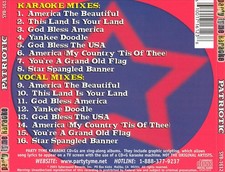 KARAOKE PARTY TYME KARAOKE: PATRIOTIC 2003 NEW CD
