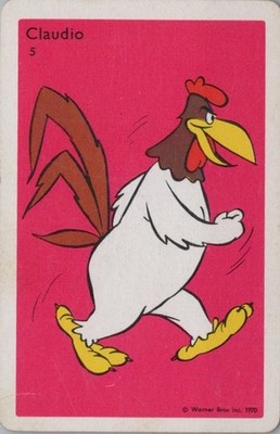 1970 FOGHORN LEGHORN Trading Card 3.5'' x 2.25'' (9 x 5.7 cm) Warner Bros VHTF #2