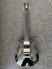 DC Angelico Excel Tour DC Mini Electric Guitar with Gig Bag Black