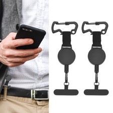 2Pcs Anti Theft Phone Strap Retractable Phone Lanyard 8.27"-34.25" Stretchable