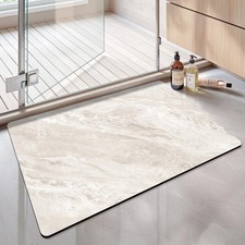 17x30" Jade Ultra Thin Bath Mat Non-Slip Rubber Super Absorbent Quick Dry