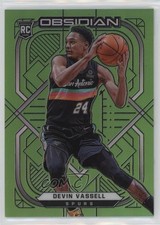 2020-21 Panini Obsidian Electric Etch Green Flood Devin Vassell #170 1d0h