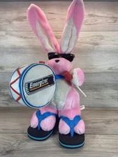 Vintage Large Plush Energizer Bunny Rabbit 22" Tall NOS 90's Pink Toy w/ Sandals