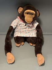 1992 Monkey Chimpanzee Plush Stuffed Animal Puppet by Child's Play Hosung