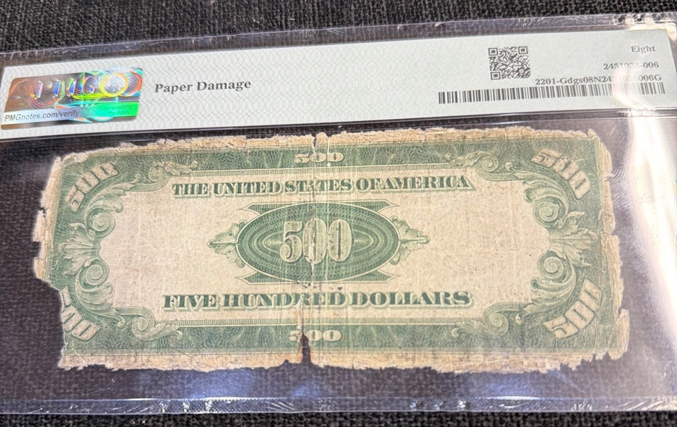 1934 $500 Federal Reserve Note Chicago Fr-2201-Gdgs VG - Image 4 of 4