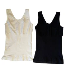 Skinnygirl Smoothers & Shapers Tank Tops | Black & White Bundle Size Large NWOT