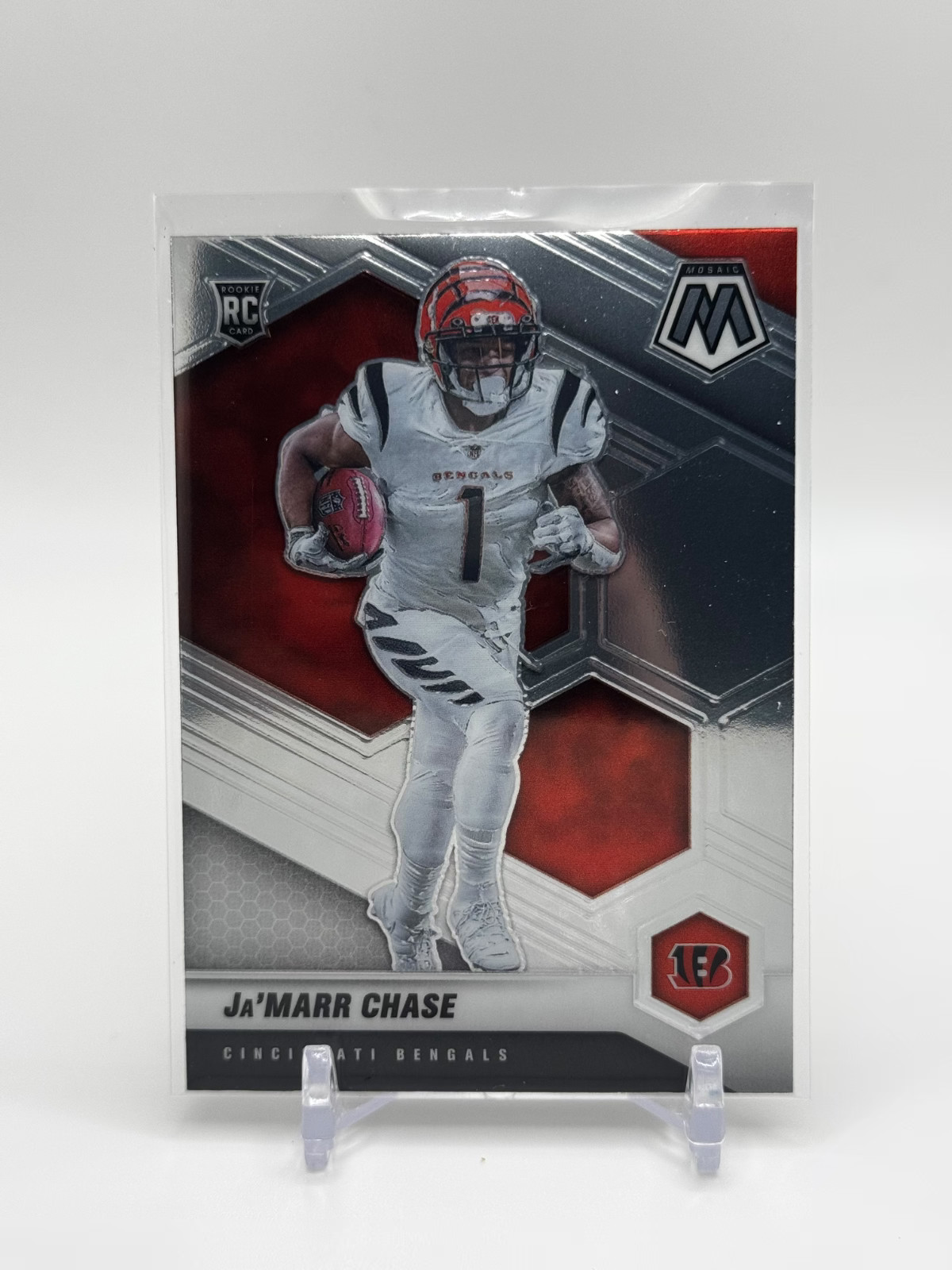 2021 Panini Mosaic JA'MARR CHASE #307 RC Rookie Card Cincinnati Bengals