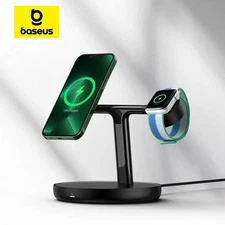 Baseus 3 in 1 20W Magnetic Wireless Charger Stand For Phone iPhone
