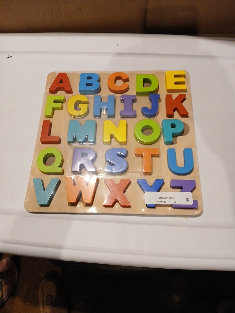 Spark Create Imagine Wooden Alphabet Puzzle Toys for