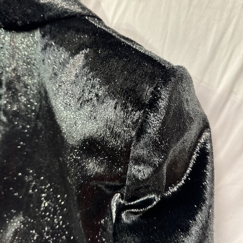Balmain Double Breasted Velvet Blazer Glitter Sparkle Black EU38 WORN ONCE - Picture 13 of 16