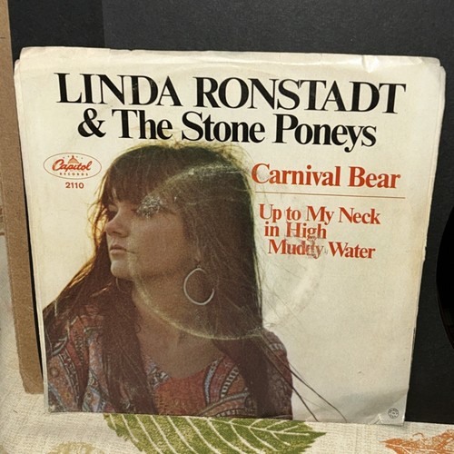 NM Linda Ronstadt & Stone Poneys Up To My Neck/Carnival Bear Picture Sleeve 45 - Picture 4 of 5