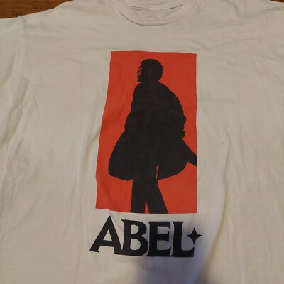 The Weeknd Abel Tesfaye XO White Short Sleeve Cotton T-Shirt Men's XL