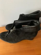 Arche Black Suede (with leather accent) Bootie Size 6 US / 37 EU