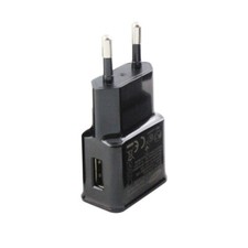 2X European USB plug Euro Europe EU 2 pin 2A USB Wall Plug Charger black