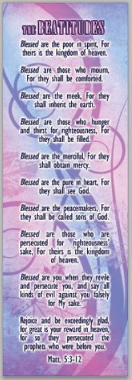 Christian Bible Verse Bookmarks THIN PAPER Sunday School VBS 2"x6" Pk of 10 KJV