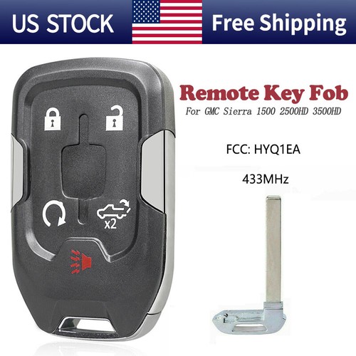 2017 Gmc Yukon Key Fob Programming NEW Smart Keyless Proximity Remote Fob For 2015-2020 GMC Yukon Denali & XL - FCC HYQ1AA, With Emergency Key 2015-2020 Yukon Keyless Entry - Foto 11
