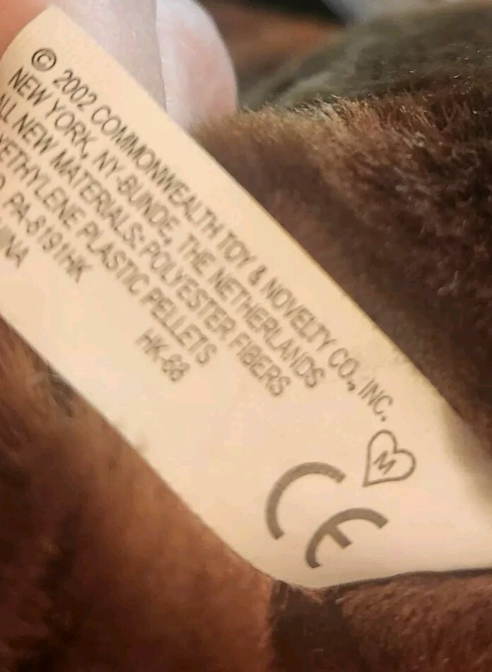 Vintage 2002 Brown Chocolate Lab Puppy Plush Soft Stuffed Animal Commonwealth