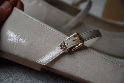 Zapatos Ballets Planos Estilo Mary Jane KURT GEIGER MARTHA Blanco Hueso UK6/39 RRP £99 - Imagen 5 de 7