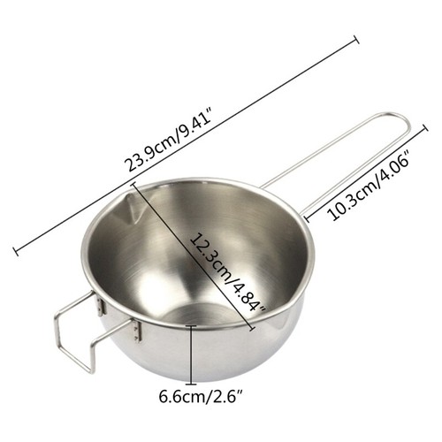 Stainless Steel Wax Melting Pot with Long Handle DIY Chocolate Butter Handmade - Picture 7 of 7