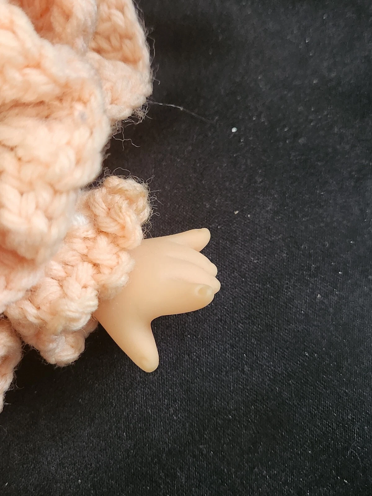 VETEMENTS Abito Vintage Stawberry Shortcake Personaggio Uncinetto Fatto a Mano 12"