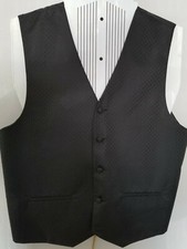 Mens black tuxedo vest