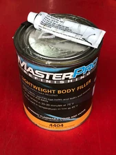 (1) QUART MASTERPRO REFINISHING 4404 LIGHTWEIGHT BODY FILLER REPAIRS DENTS