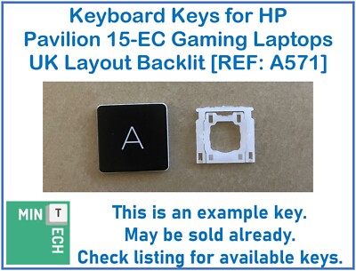 Tastatur Ersatz Tasten für HP Pavilion 15-EC Gaming Laptops UK Layout Hintergrundbeleuchtung