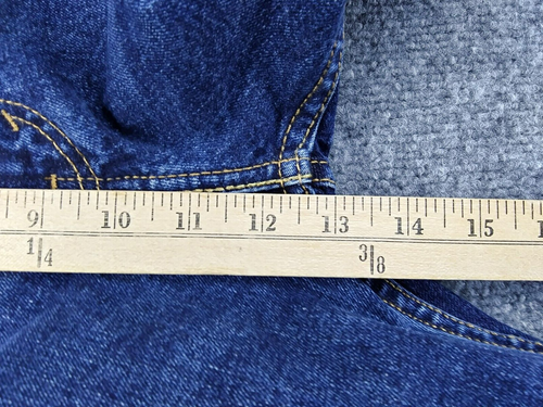 Jeans Levi's 505 uomo 40 blu lavaggio medio denim cotone elastan gamba dritta - Foto 9 di 12