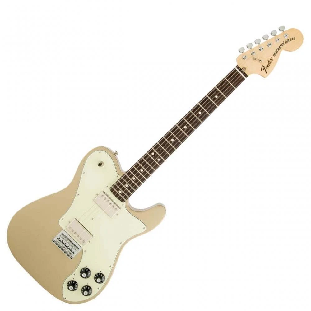 Fender Chris Shiflett Signature Telecaster Deluxe Electric Guitar Shoreline Gold