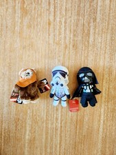 NEW 3x Lot Star Wars Mini Plush Storm Trooper Darth Vader Ewok Disney Plushies