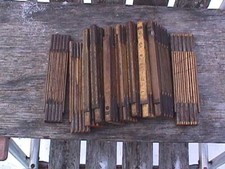 Vintage Lot of 10 Folding Wood Rulers SOILED ...