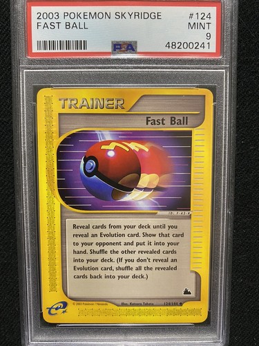 Fast Ball graded PSA 9 for sale on eBay