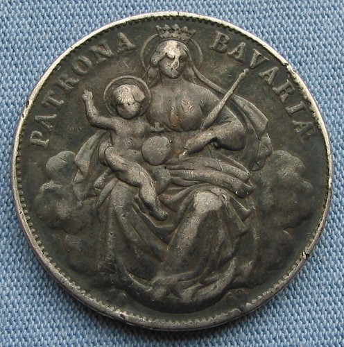 1869 Bavaria 1 Vereinsthaler - Madonnentaler Louis/Ludwig II German States - Picture 4 of 7