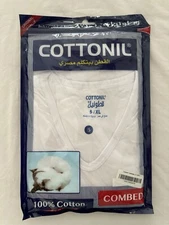Cottonil Egyptian 100% Cotton. NEW Mens White  X-Large Made In Egypt