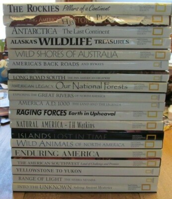 Lot of 19 National Geographic Books ~ Animals ~ Southwest ~ Rivers ~ Australia