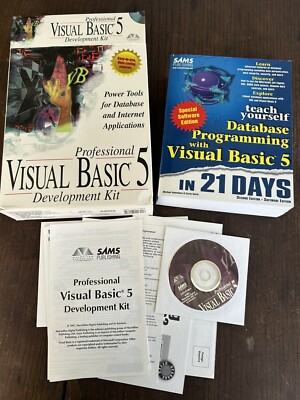 Visual Basic 5 Professional Development Kit database programming 21 days big box