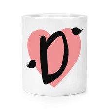 Buchstabe D Herz Alphabet Makeup Pinsel Bleistift Topf - Valentinstag Liebe