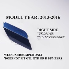 Couvercle De Lavage De Phare Droit Pour VW Golf MK7 VII 2013-2016 Bleu Nuit LH5X