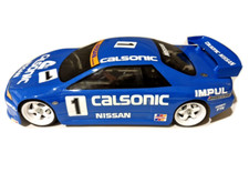 110 Rc Clear Body Shell - Nissan Skyline Gtr R32 With Calsonic Stickers 200mm