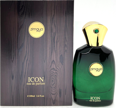 ZIMAYA ICON EAU DE PARFUM SPRAY FOR MEN 3.4 Oz / 100 ml BRAND NEW