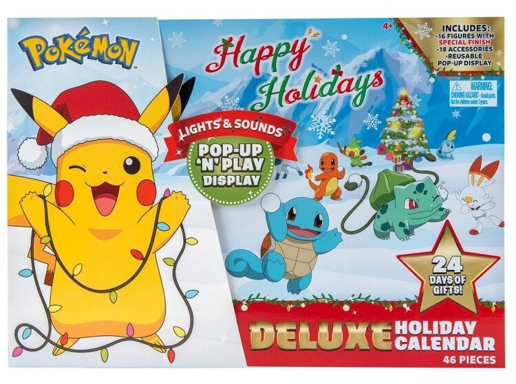 New 2021 Pokemon Happy Holidays Deluxe Holiday Advent Calendar Pop-Up N  Play | eBay